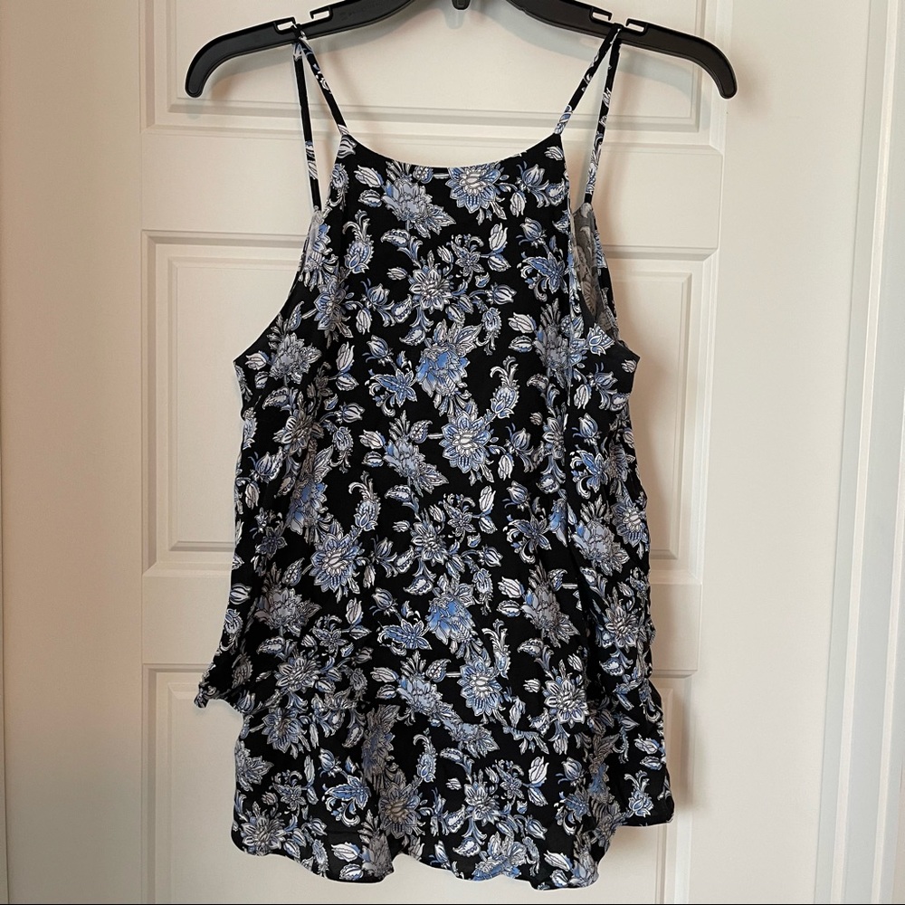 ANNABELLA Navy Floral Tank Top